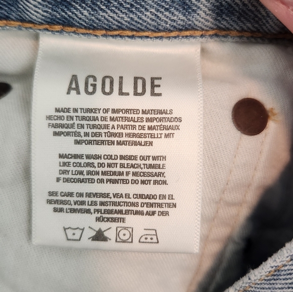 AGOLDE 90s Straight Distressed Jeans 24 - Picture 3 of 7